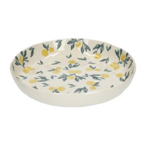 Serveerschaal, laag, zomerfruit, ø 30 cm, steengoed
