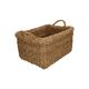 Medium-sized, rectangular seagrass basket 