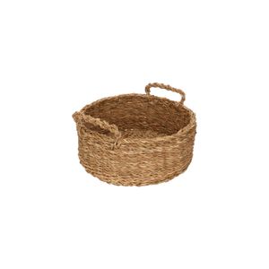 Round seagrass basket