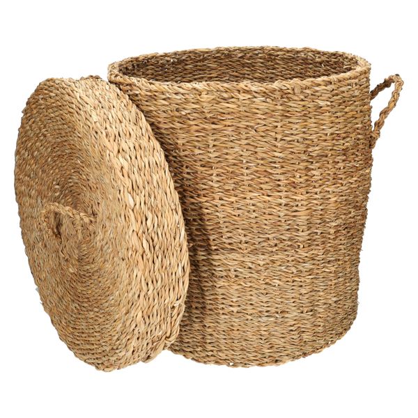 Panier à linge, jonc de mer, grand Panier à linge, jonc de mer, grand