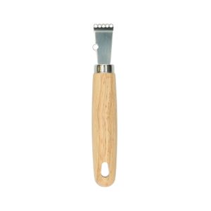 Stainless steel and rubberwood lemon grater/zester