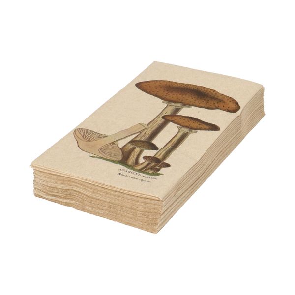 Servetten, papier, paddenstoel, 42 x 33 cm, 16 stuks