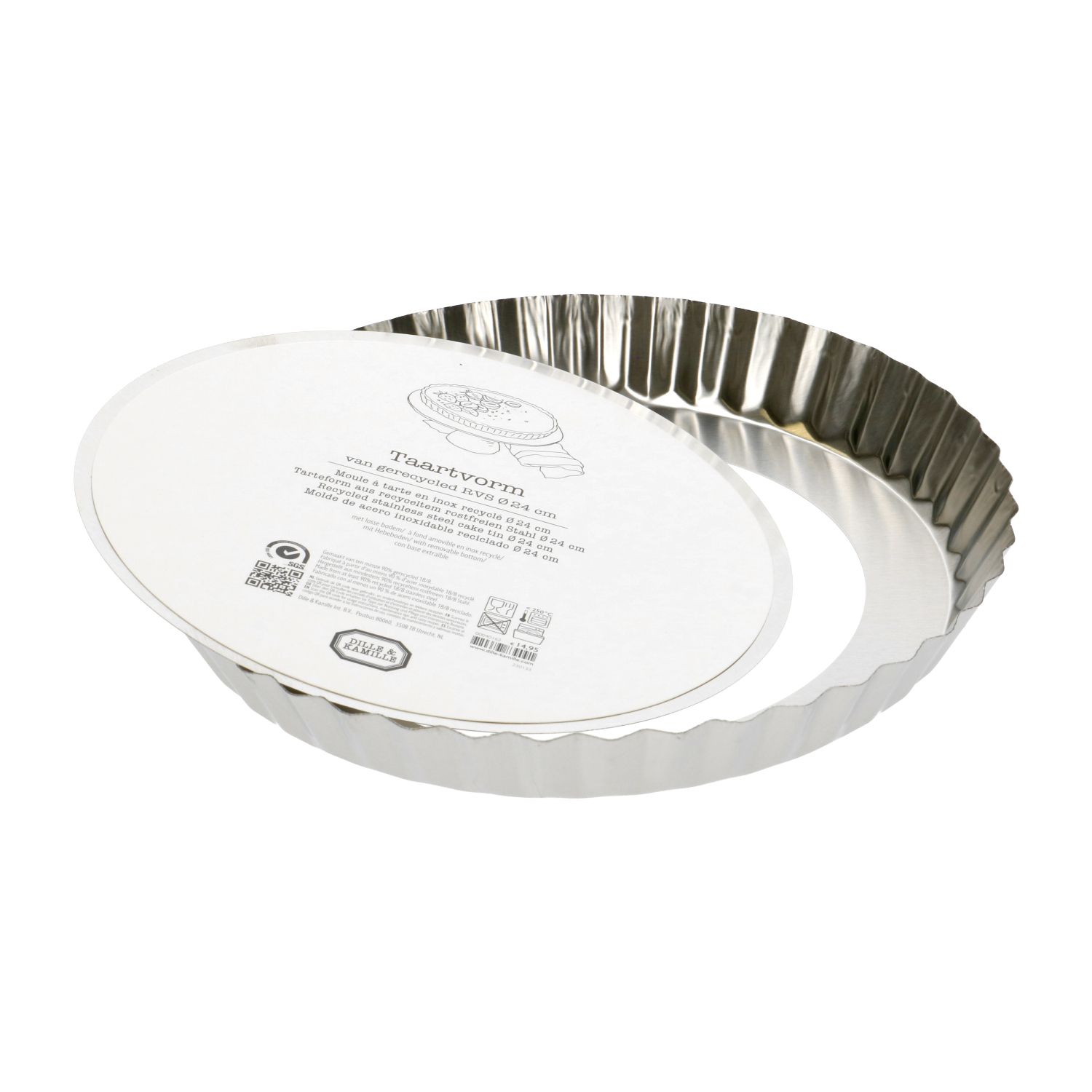 Cake pan removable outlet bottom