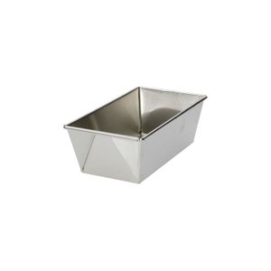 Recycled stainless steel cake/bread tin, 15.5 cm x 5 cm
