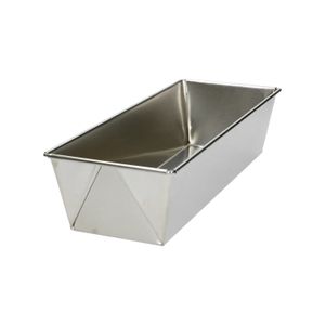 Recycled stainless steel cake/bread tin, 28 cm x 11 cm
