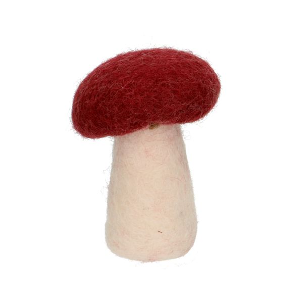 Red felt mushroom