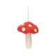Red felt, toadstool-shaped , approx. 6 cm