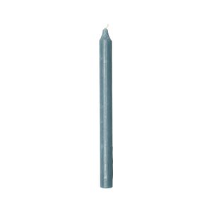 Grey-blue dinner candle, 27 cm