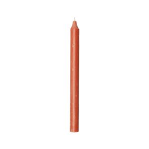 Orange dinner candle, 27 cm