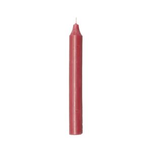 Raspberry red dinner candle, 18 cm 