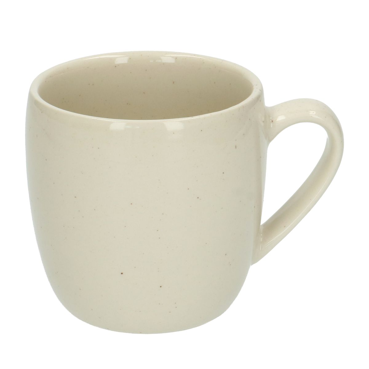 Kaffeebecher, beige, Sprenkel Ø 8.5 cm, Steingut