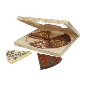 Pizza van chocolade: 'quattro stagioni di cioccolato', 500 gram