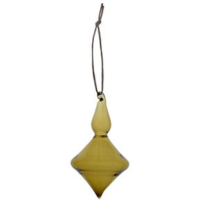 Suspension de Noël, stalactite, verre, vert