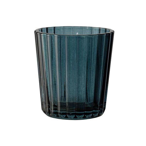Lot De 4 Bougeoirs En Verre Cannelé Pour Bougies Chauffantes - 4x5,5cm, Décoration Noël Ou Mariage, Couleur Rose