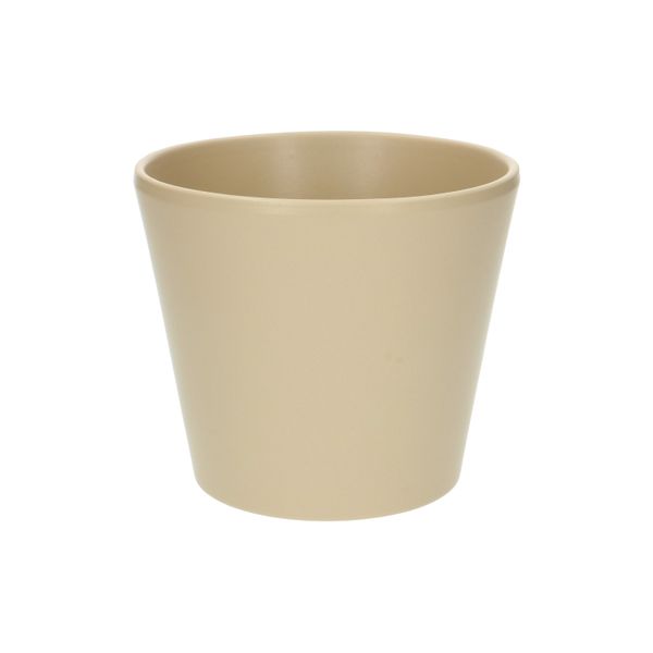 Bloempot'taps', aardewerk, kiezelgrijs,ø15,5 cm