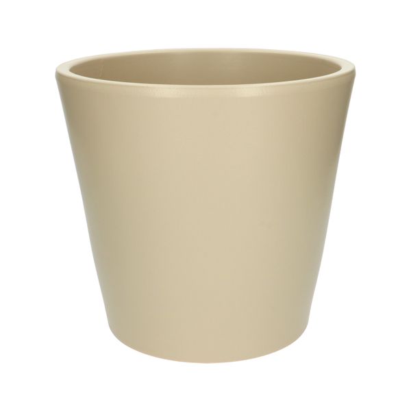 Bloempot, kiezelgrijs,Ø25 cm, aardewerk