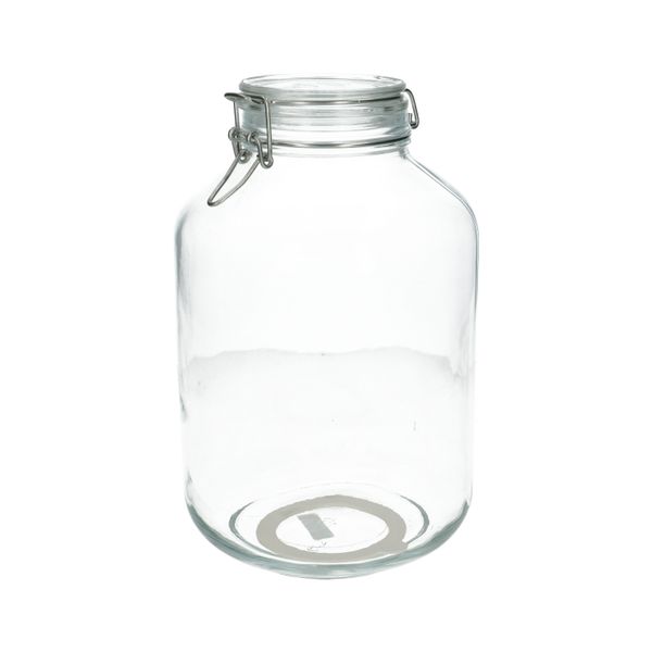 Image of Beugelpot, rond, 5 liter, hittebestendig glas