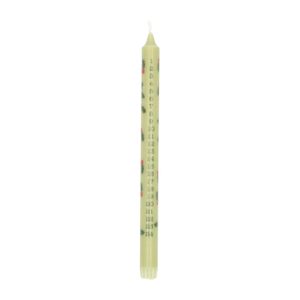 Bougie de l’Avent, bougie de table, vert, 30 cm
