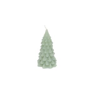 Light green, Christmas tree-shaped candle