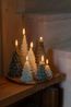 Light green, Christmas tree-shaped candle
