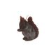 Dark brown, squirrel-shaped candle