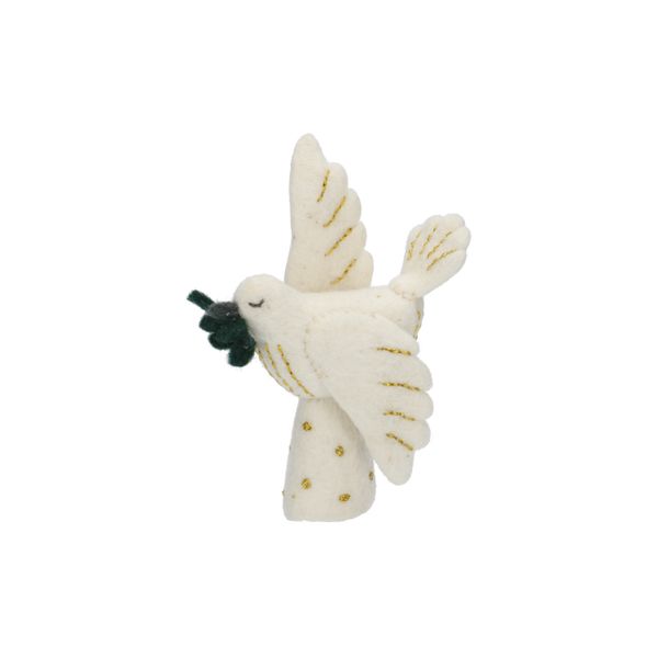 Christmas tree topper, felt, pigeon