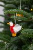 Felt, goose-shaped Christmas decoration