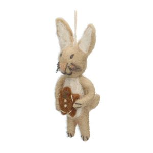 Weihnachtsanhänger, Hase, Filz