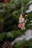 Felt, mouse-shaped Christmas decoration