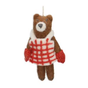 Weihnachtsanhänger, Bär, Filz