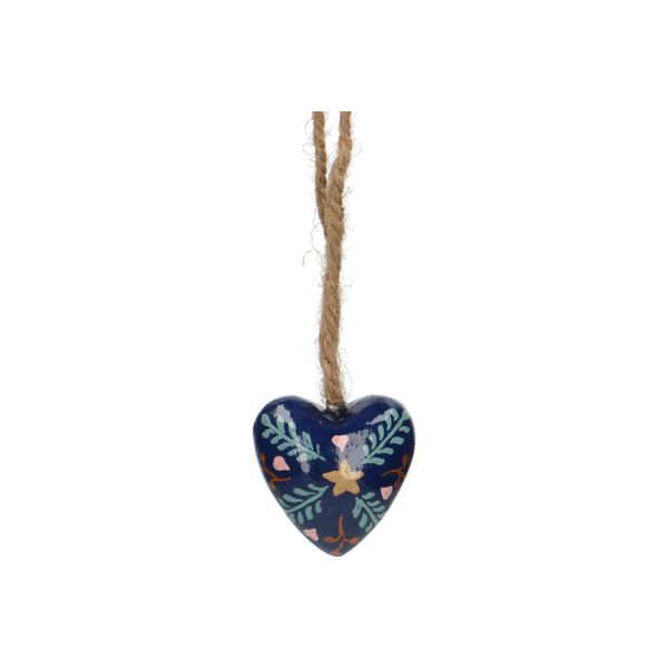 Christmas ornament, Paper Maché, Heart