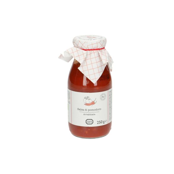 Organic salsa di pomodoro, basilico, 250 g