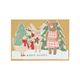 Carte de Noël avec enveloppe, dépliable, animaux de Noël
