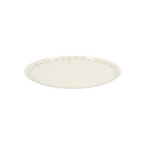 Stoneware breakfast plate, twig motif, Ø 23 cm
