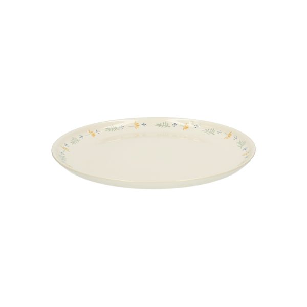 Stoneware dinner plate, twig motif, Ø 27.5 cm