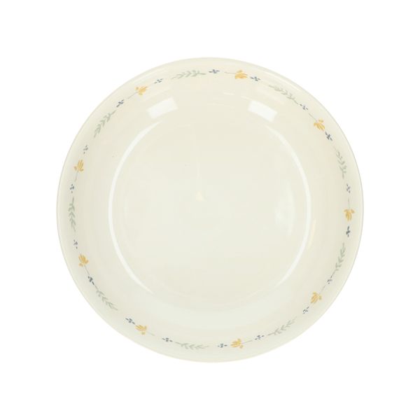 Stoneware soup plate, twig motif, Ø 22.5 cm