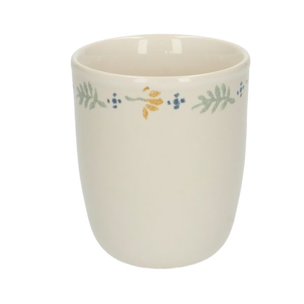 Stoneware mug, twig motif
