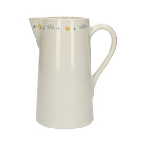 Stoneware jug with twig motif, 1.5 litres