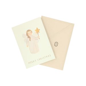 Christmas card with envelope, angel