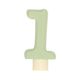 Insertable number, wooden, 1