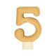 Insertable number, wooden, 5