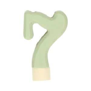 Insertable number, wooden, 7