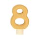 Insertable number, wooden, 8