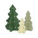 Set of 3 wooden, DIY 3D Christmas trees