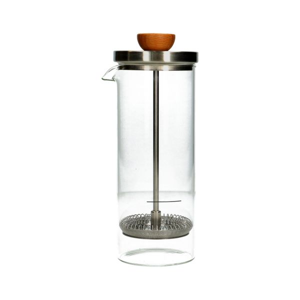 Image of Melkopschuimer, glas en roetsvrijstaal, 300 ml