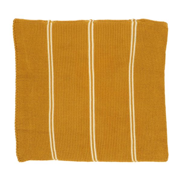 Cloths, knitted cotton, ochre yellow, 2, 25 x 25 cm 