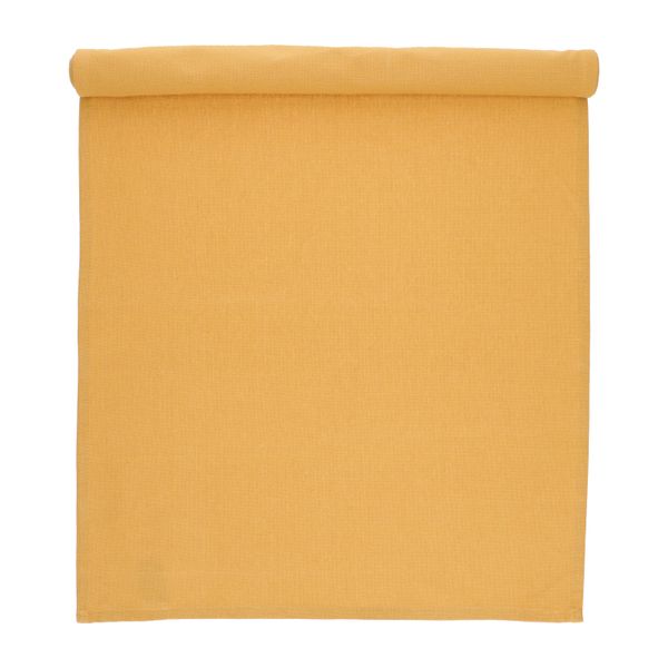 Tafelloper, GOTS bio-katoen, okergeel, 50 x 150 cm