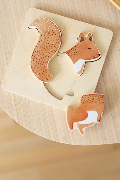 DIY Squirrel Wooden Baby Rattle Toy Digital Plans 