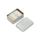 Tin for block soap incl. aluminium tray, 10 x 7 x 2.7 cm