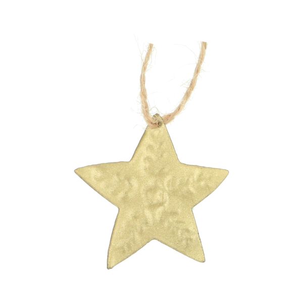 Christmas ornament, brass, star